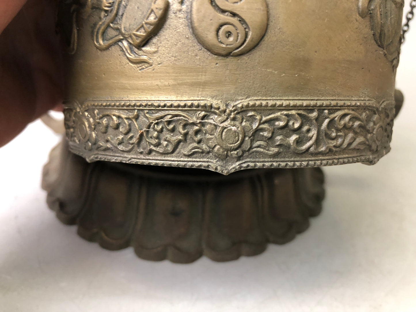 Y7634 Buddhist Altar Equipment Metal Small Bell Japan Buddhism antique vintage
