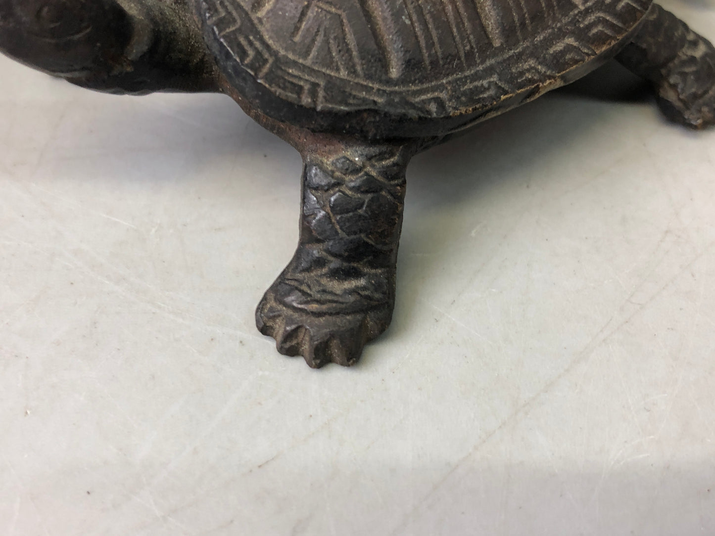 Y7639 SUITEKI Copper turtle stationery suzuri water pot Japanese antique vintage