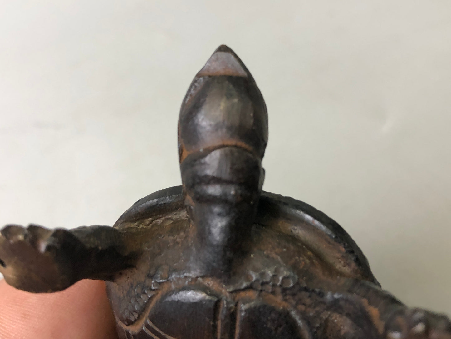 Y7639 SUITEKI Copper turtle stationery suzuri water pot Japanese antique vintage
