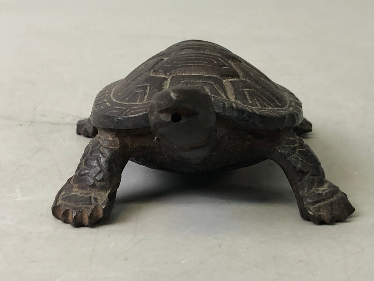 Y7639 SUITEKI Copper turtle stationery suzuri water pot Japanese antique vintage