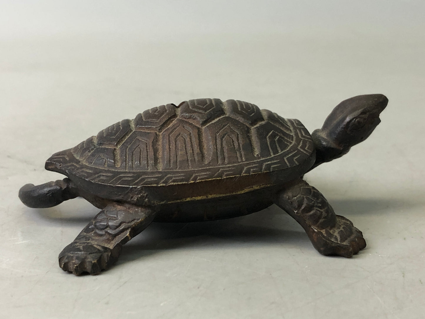 Y7639 SUITEKI Copper turtle stationery suzuri water pot Japanese antique vintage