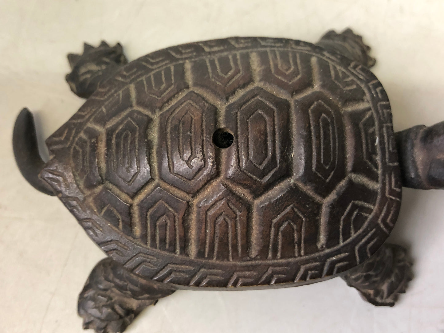 Y7639 SUITEKI Copper turtle stationery suzuri water pot Japanese antique vintage