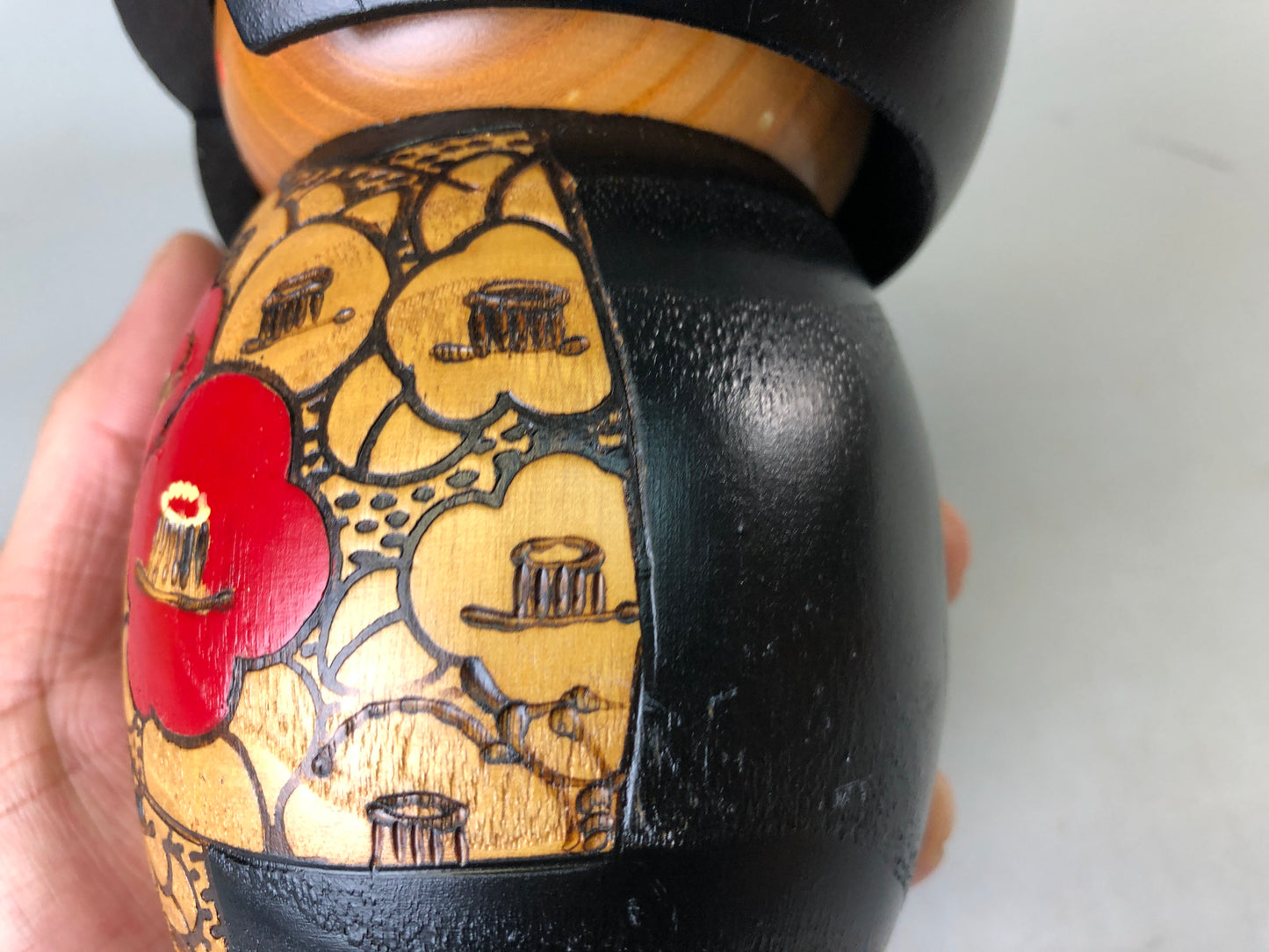 Y7646 NINGYO modern Kokeshi doll signed Japan vintage figure figurine interior