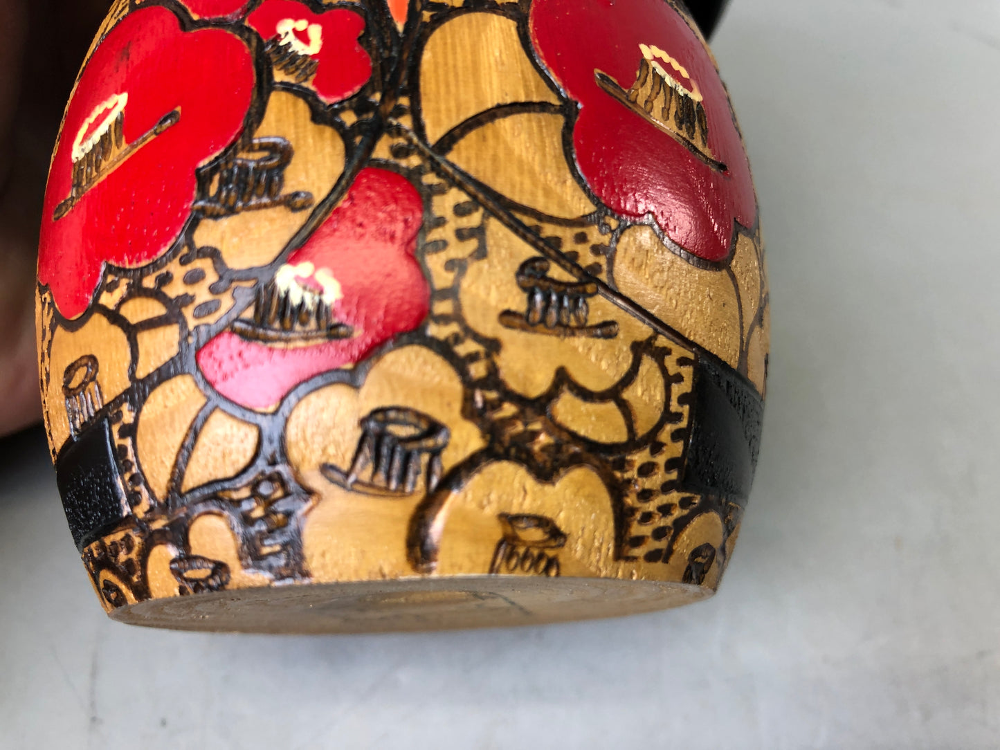 Y7646 NINGYO modern Kokeshi doll signed Japan vintage figure figurine interior