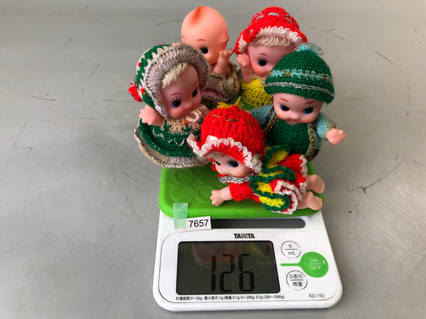 Y7657 NINGYO Kewpie soft vinyl doll set of 5 Showa retro Japan antique figurine