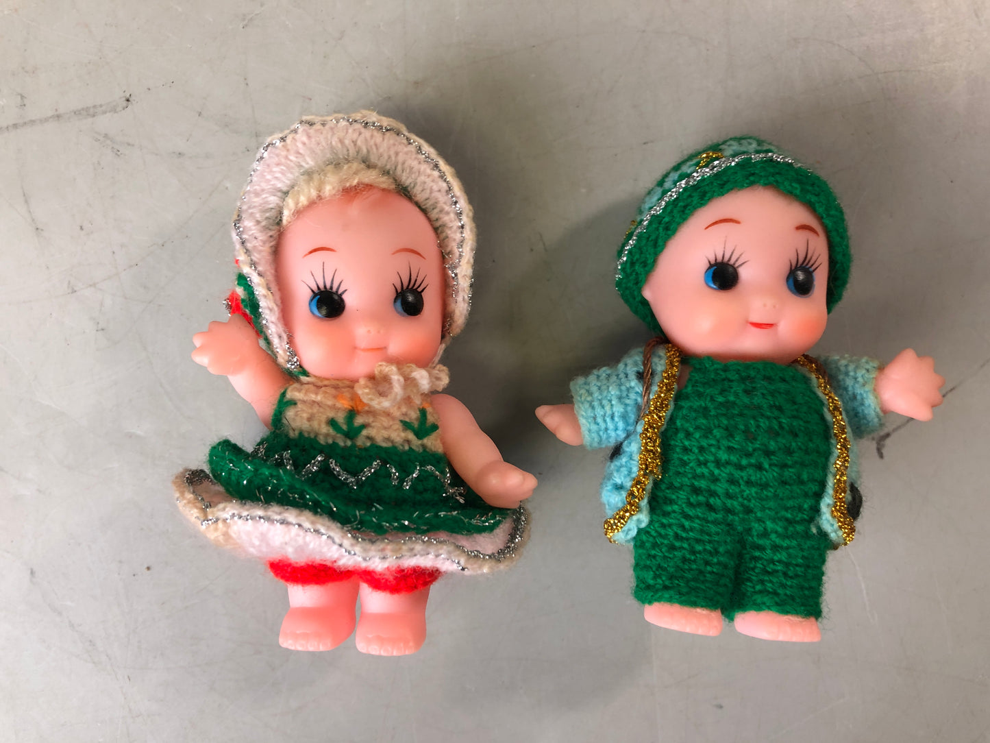 Y7657 NINGYO Kewpie soft vinyl doll set of 5 Showa retro Japan antique figurine