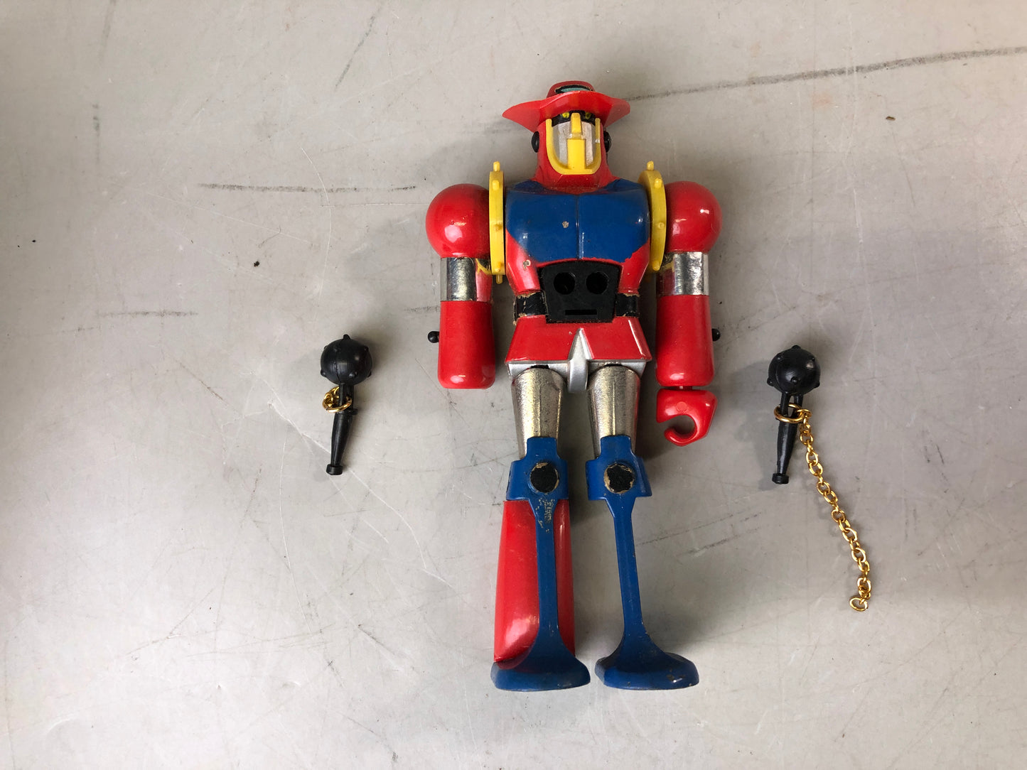 Y7662 CHOGOKIN Blocker IV Bosspalder Takemi robot action figure Japan vintage