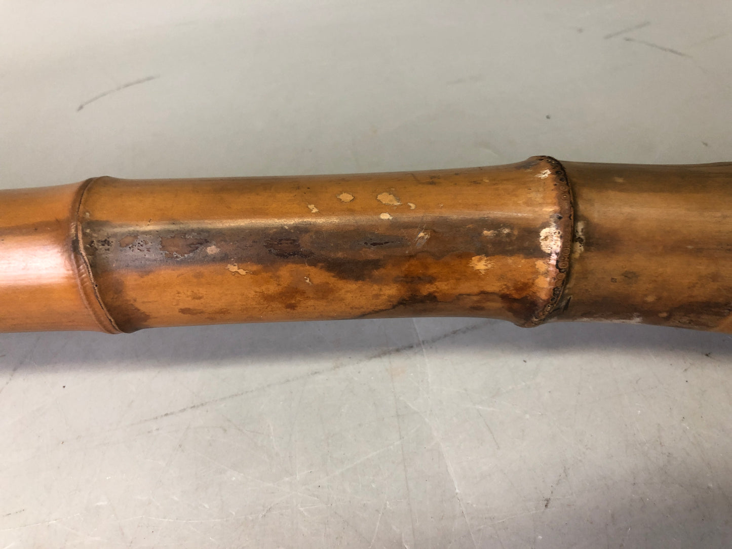 Y7697 SHAKUHACHI bamboo flute Kinko style signed Japan antique traditional music