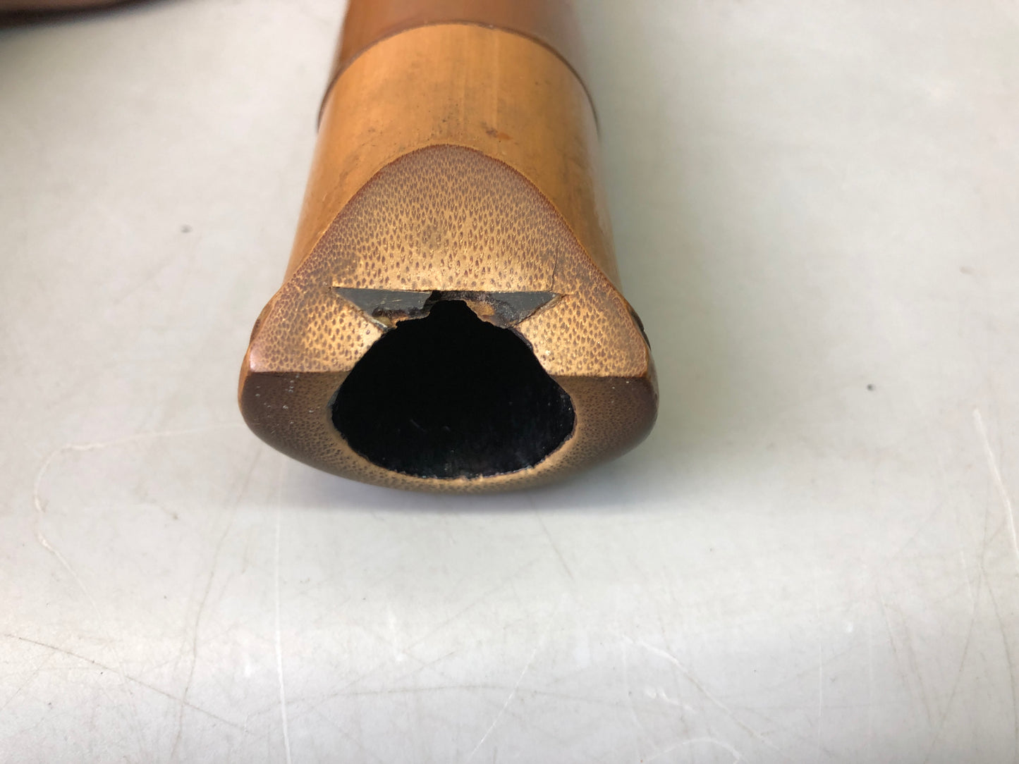 Y7697 SHAKUHACHI bamboo flute Kinko style signed Japan antique traditional music