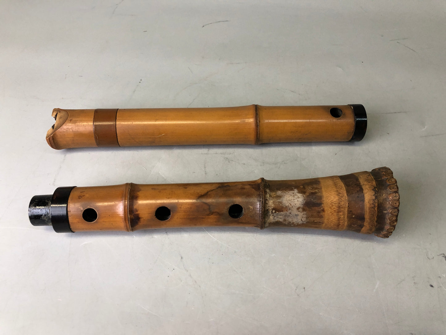 Y7697 SHAKUHACHI bamboo flute Kinko style signed Japan antique traditional music