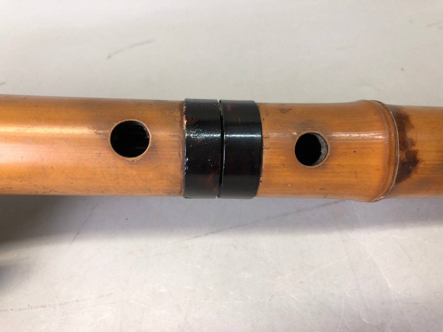 Y7697 SHAKUHACHI bamboo flute Kinko style signed Japan antique traditional music