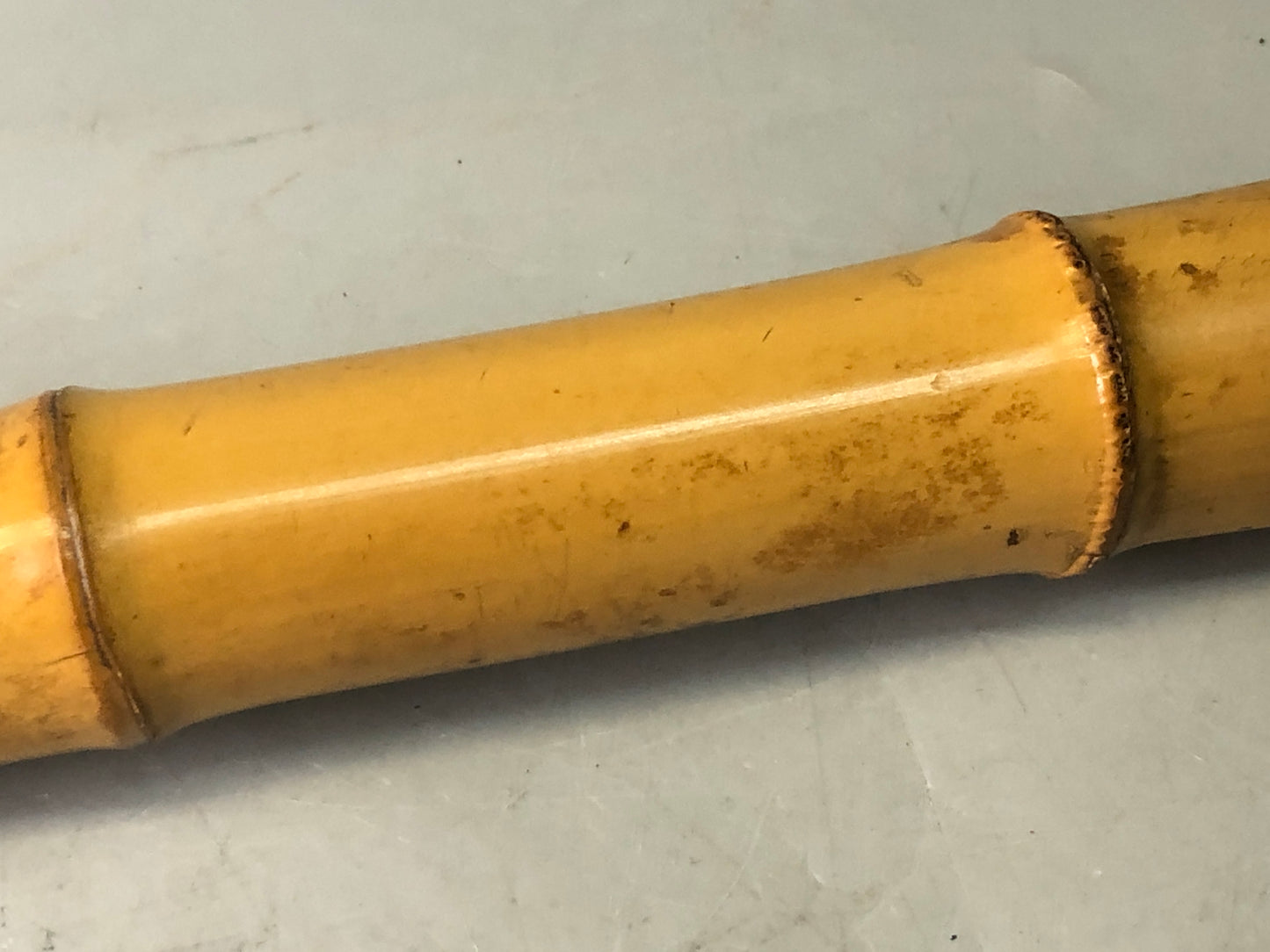 Y7707 SHAKUHACHI bamboo flute Kinko style signed Japan antique traditional music