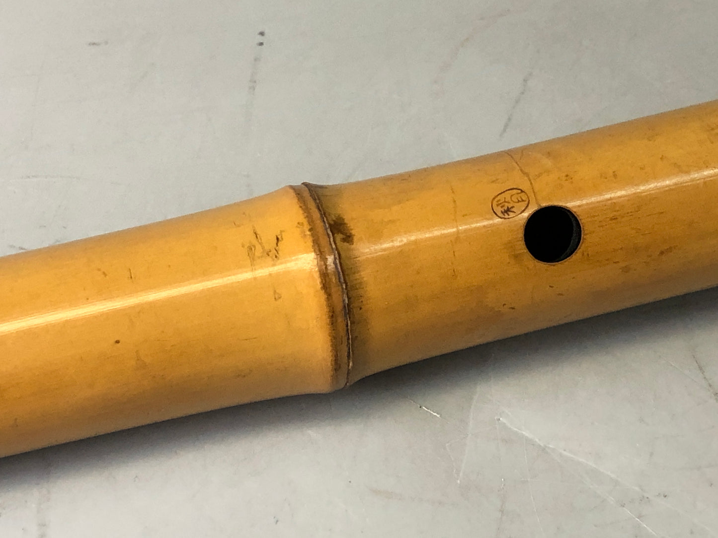 Y7707 SHAKUHACHI bamboo flute Kinko style signed Japan antique traditional music