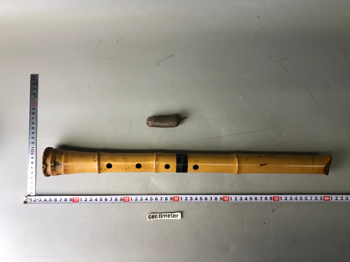 Y7707 SHAKUHACHI bamboo flute Kinko style signed Japan antique traditional music