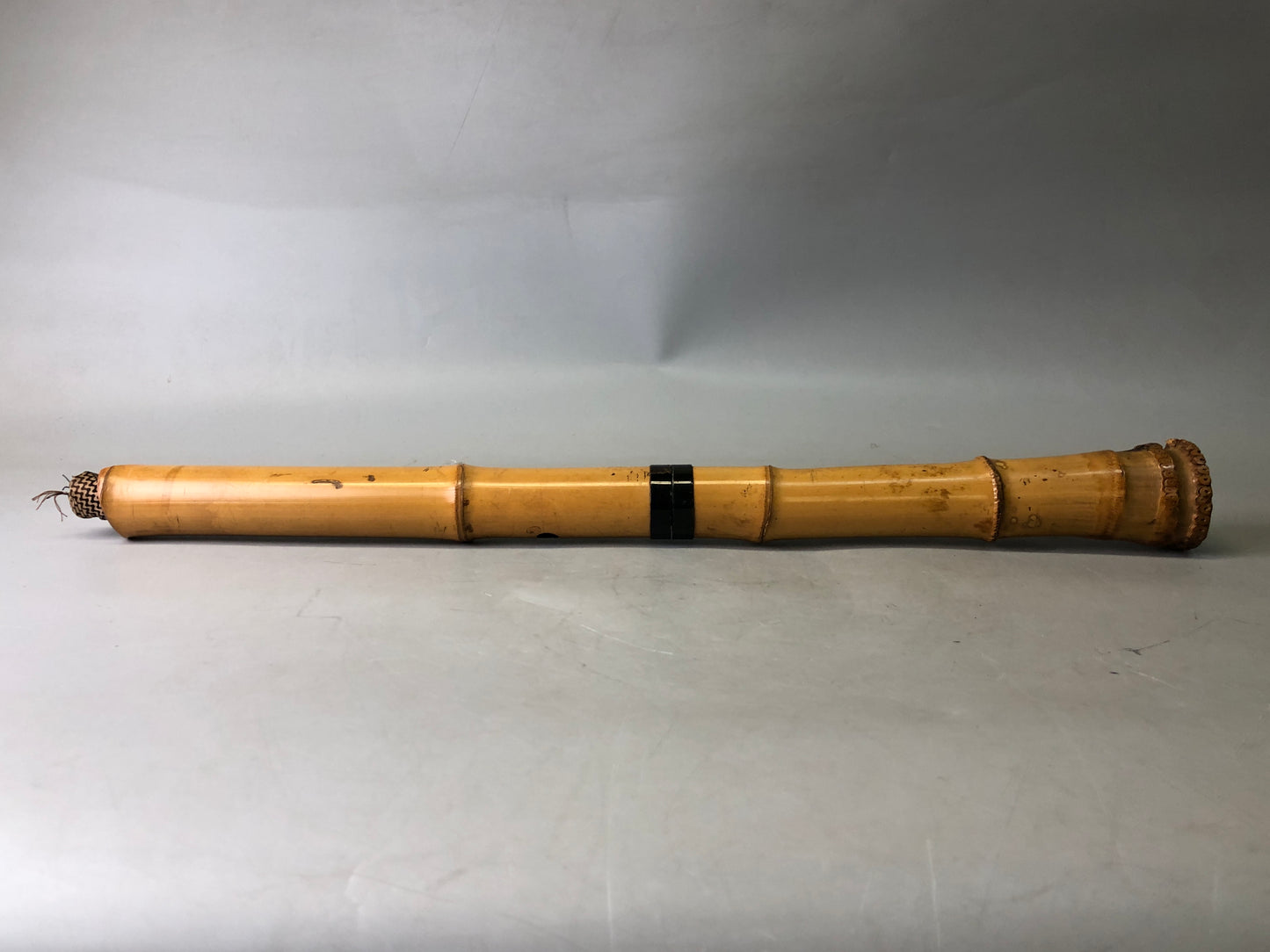 Y7707 SHAKUHACHI bamboo flute Kinko style signed Japan antique traditional music