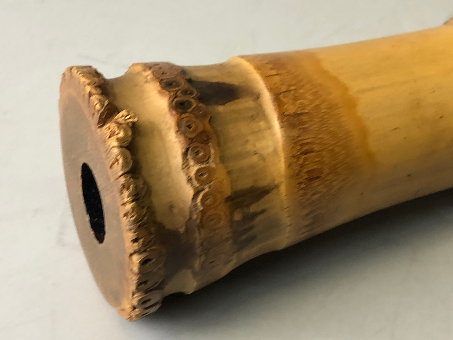 Y7707 SHAKUHACHI bamboo flute Kinko style signed Japan antique traditional music