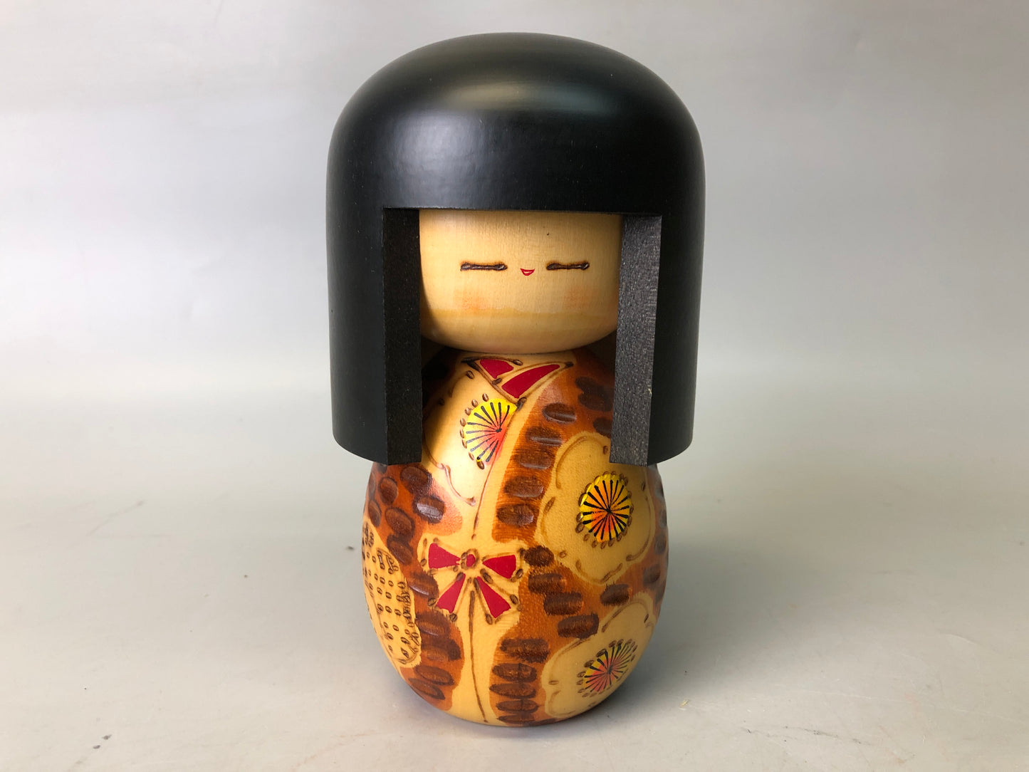 Y7728 NINGYO modern Kokeshi doll signed box Japan vintage figurine interior