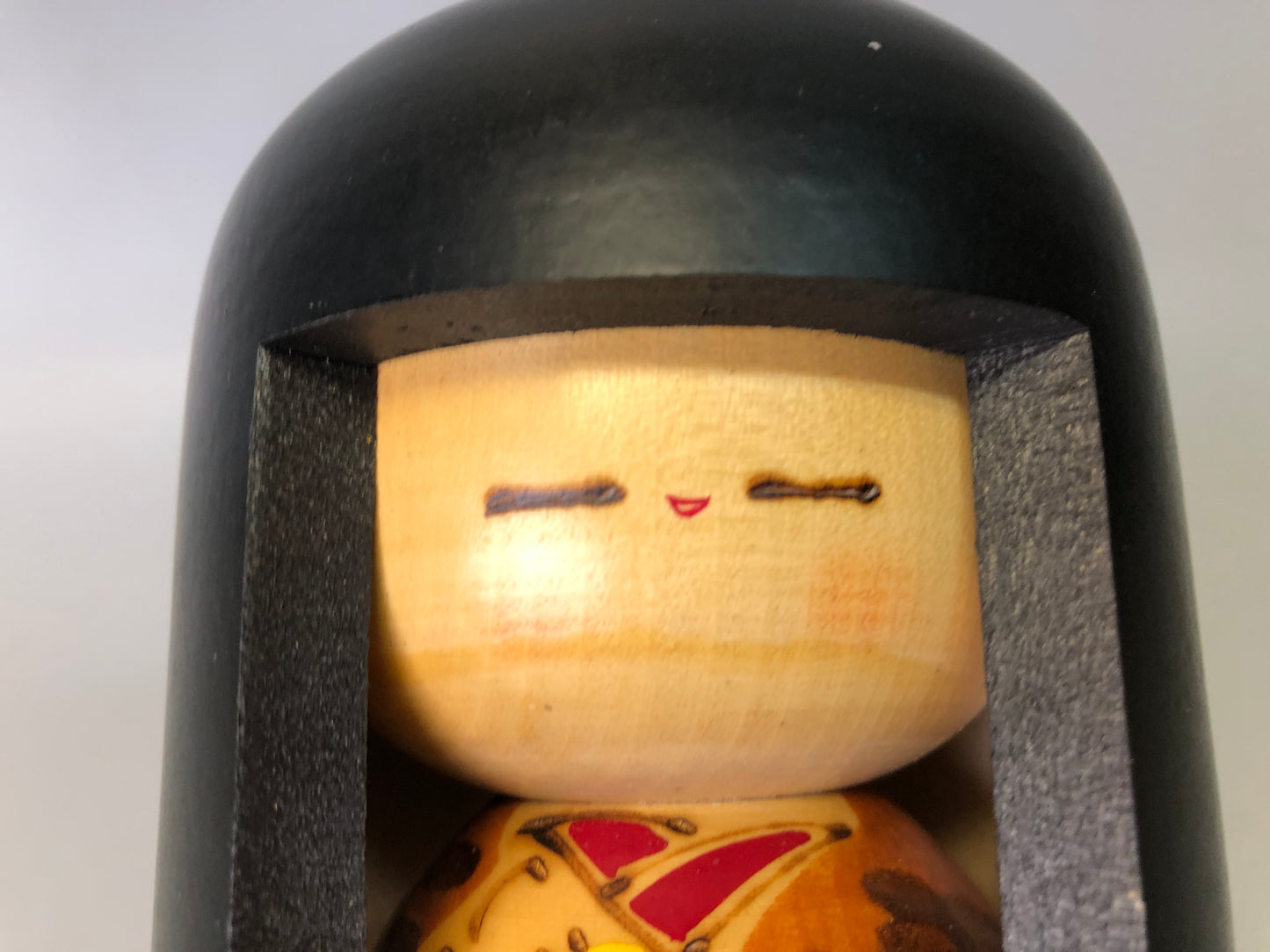 Y7728 NINGYO modern Kokeshi doll signed box Japan vintage figurine interior