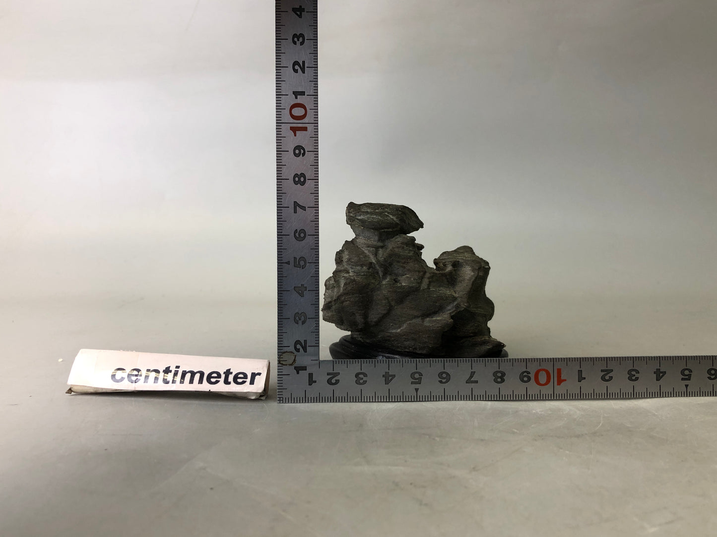 Y7742 OKIMONO Suiseki viewing stone wooden stand Japan antique decor interior