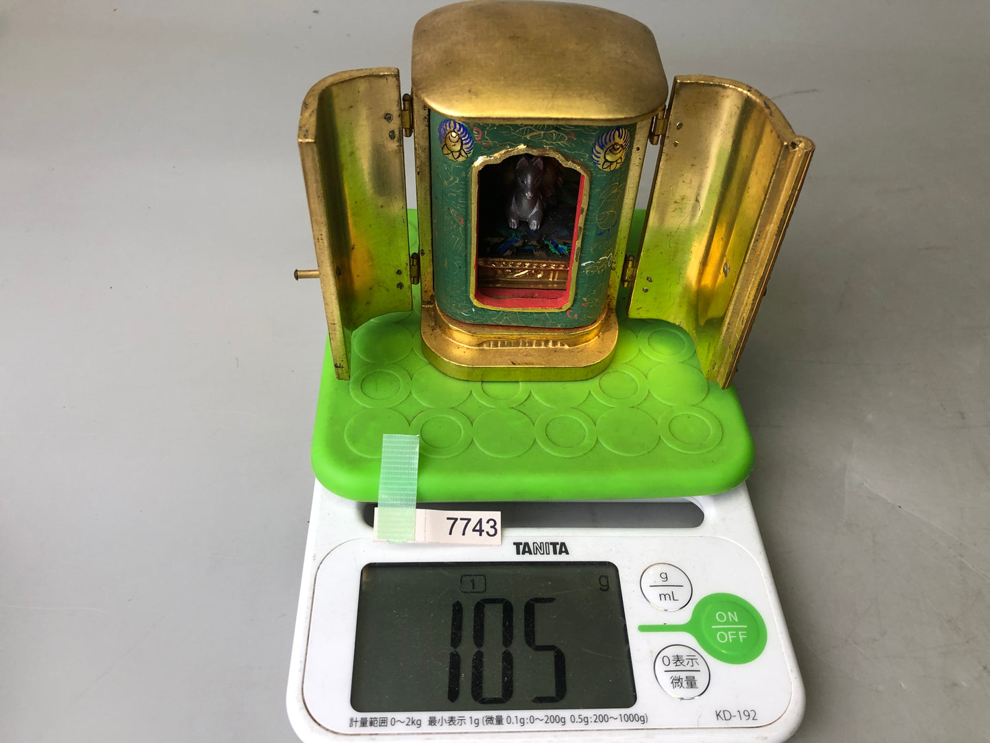 Y7743 STATUE Dakiniten Goddess shrine Japan antique Buddhist figure figurine