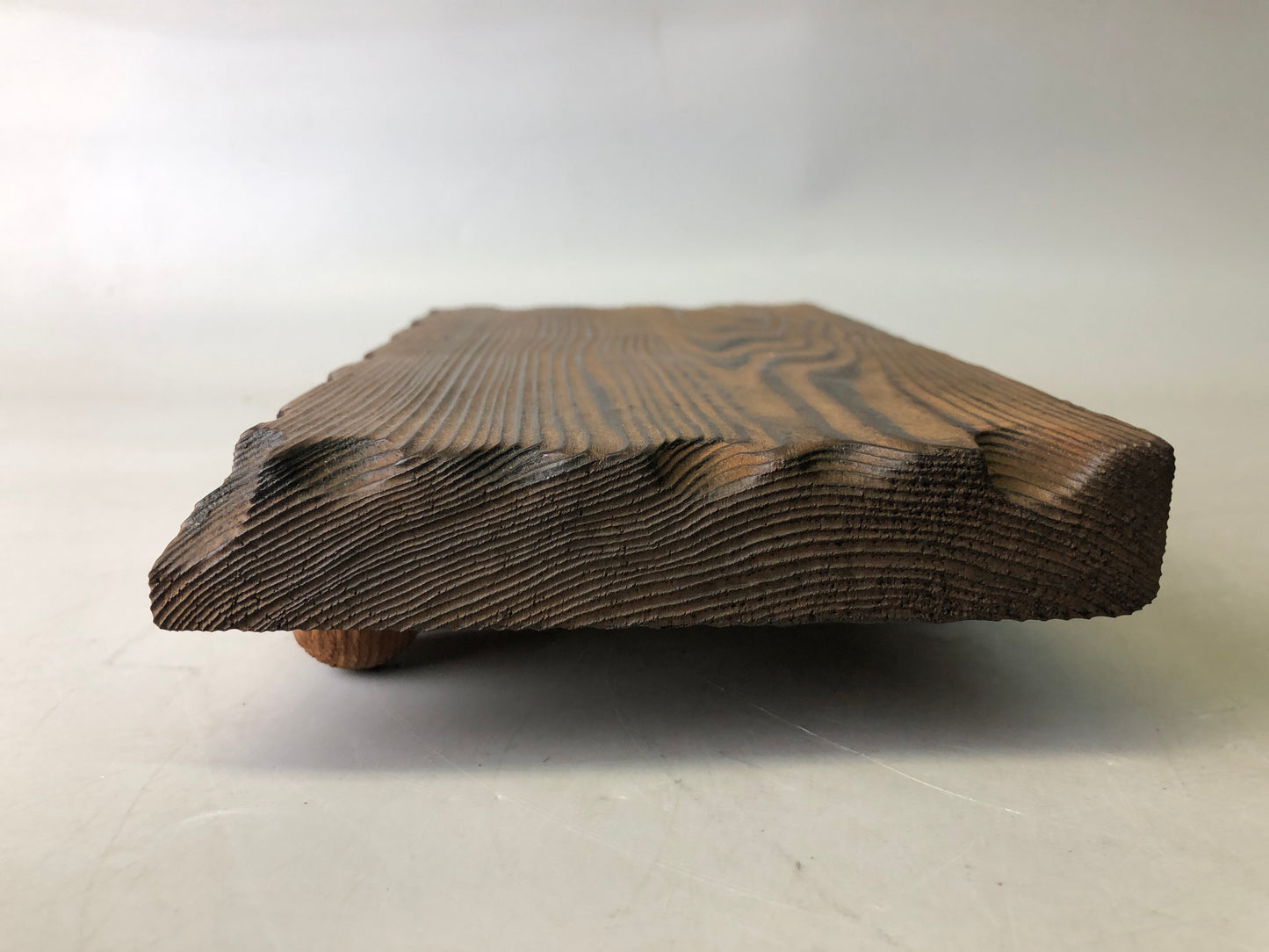 Y7751 OKIMONO wood carving Turtle figurine Japan antique decor interior figure