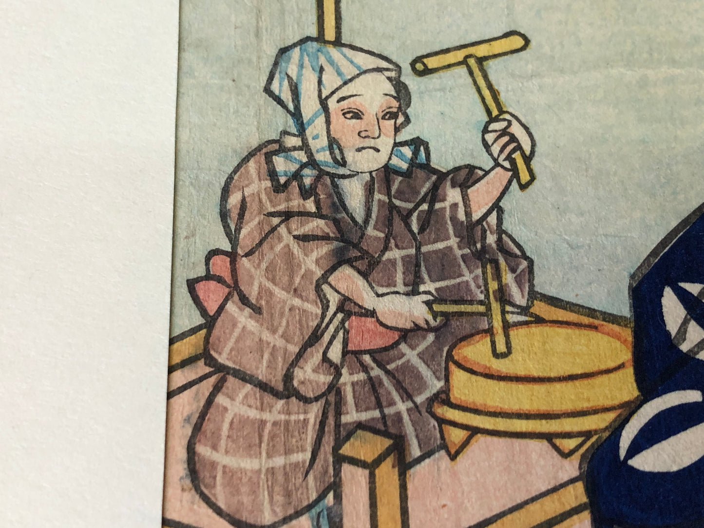 Y7755 WOODBLOCK PRINT Toyokuni Kuniaki Festival Japan Ukiyoe antique art