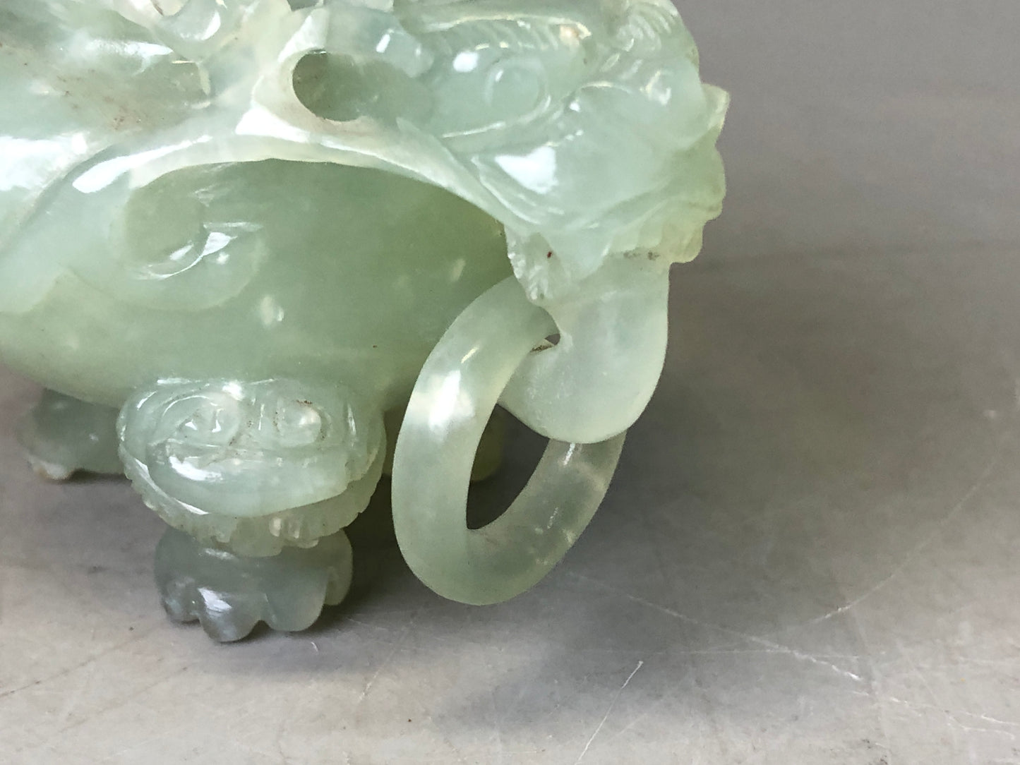 Y7766 KOURO Jade stand China antique Incense Burner fragrance aromatherapy