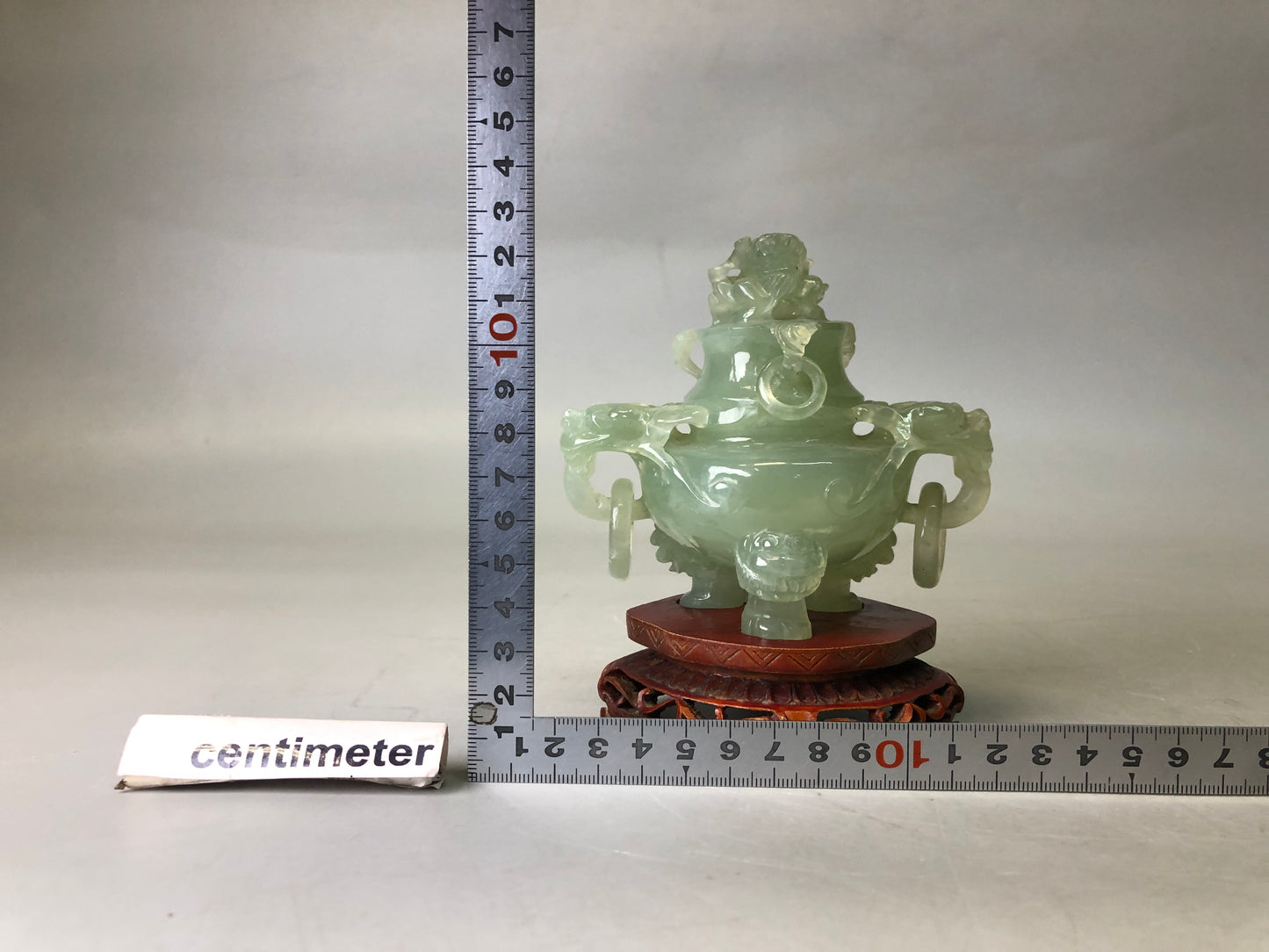 Y7766 KOURO Jade stand China antique Incense Burner fragrance aromatherapy