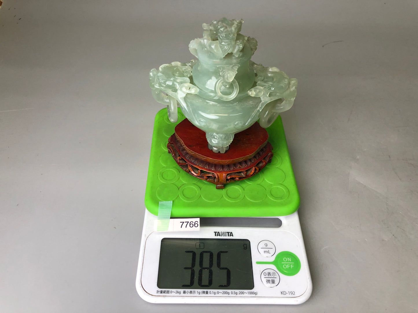 Y7766 KOURO Jade stand China antique Incense Burner fragrance aromatherapy