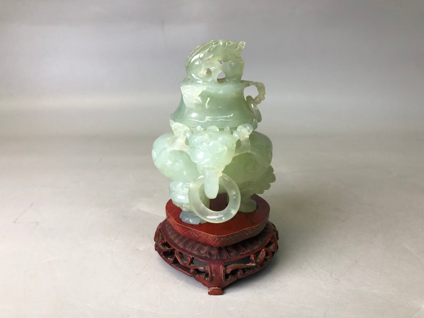 Y7766 KOURO Jade stand China antique Incense Burner fragrance aromatherapy