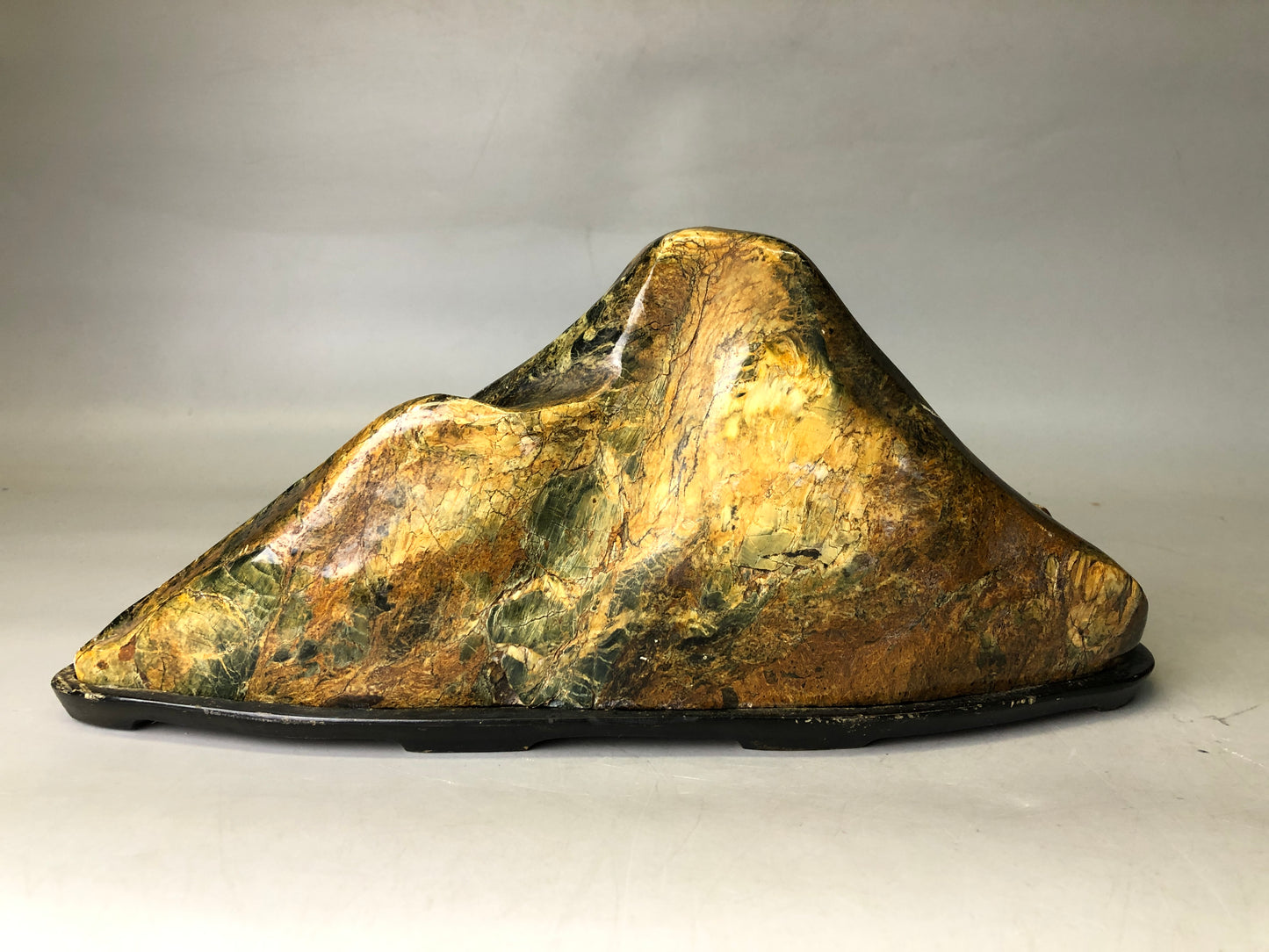 Y7781 OKIMONO Suiseki viewing stone wooden stand Japan antique decor interior