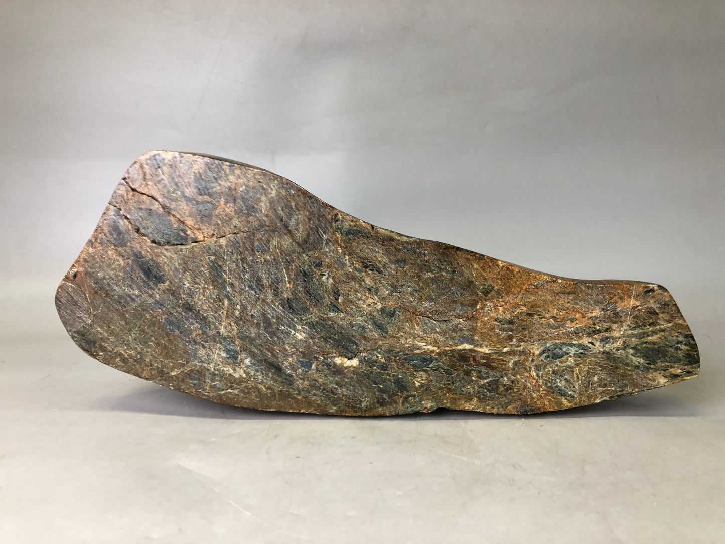Y7781 OKIMONO Suiseki viewing stone wooden stand Japan antique decor interior