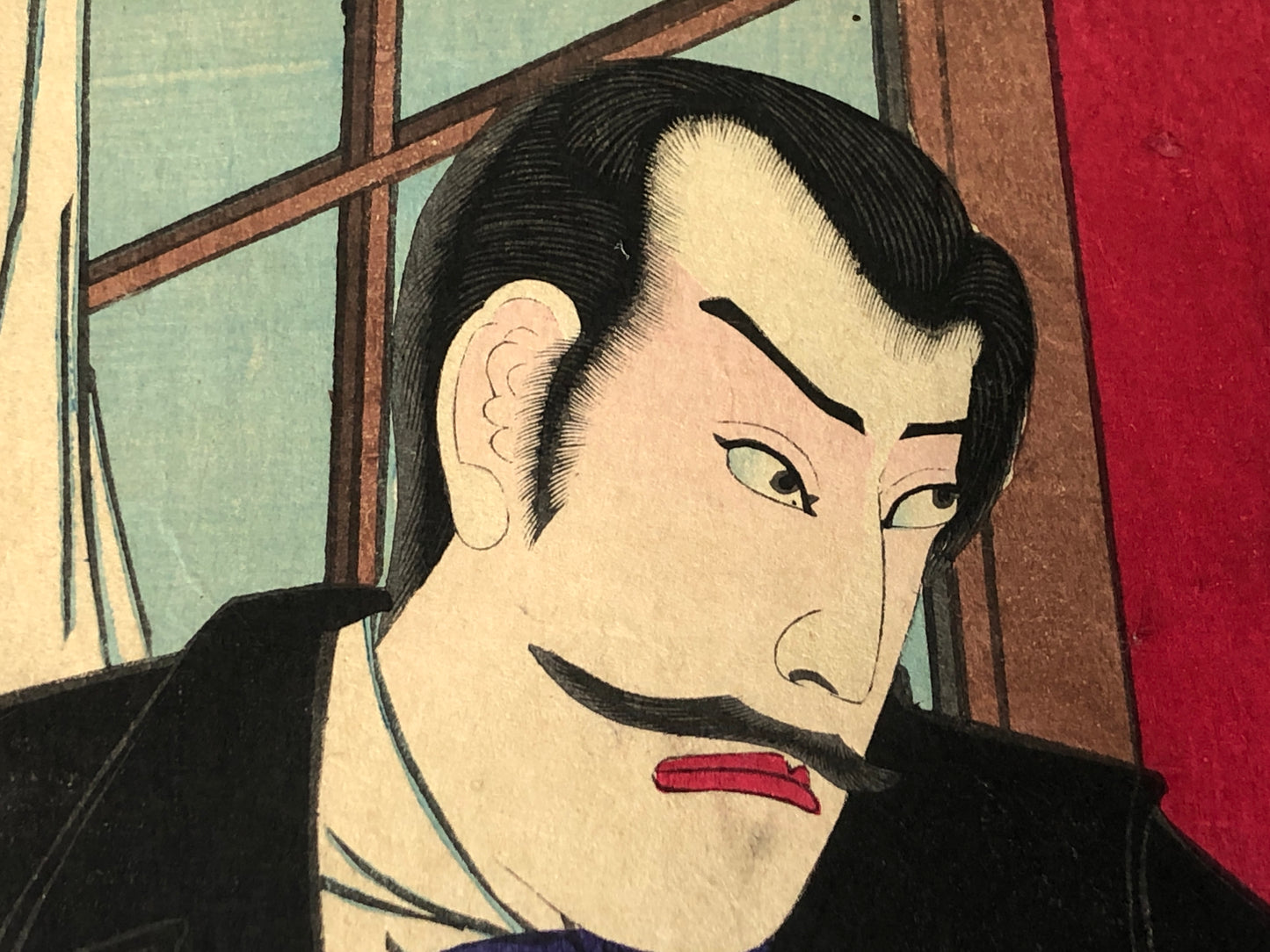 Y7789 WOODBLOCK PRINT Chikanobu triptych Japan Ukiyoe antique art interior