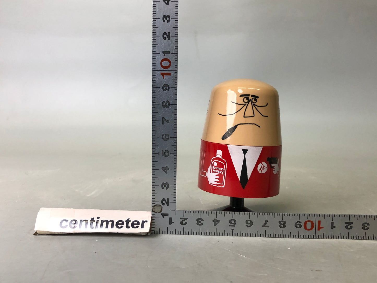 Y7804 BOX Suntory Uncle Torys toothpick holder Japan antique container case