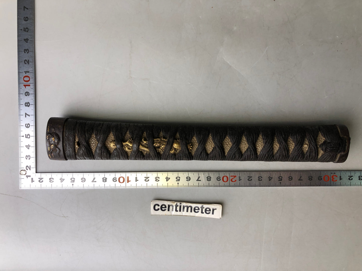 Y7818 TSUKA Japanese long sword accouterment Koshirae tsuba antique Katana
