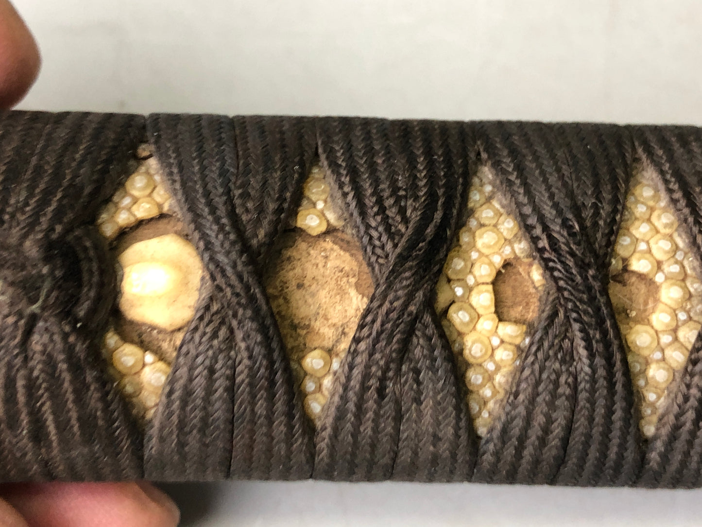 Y7823 TSUKA Japanese long sword accouterment Koshirae tsuba antique Katana