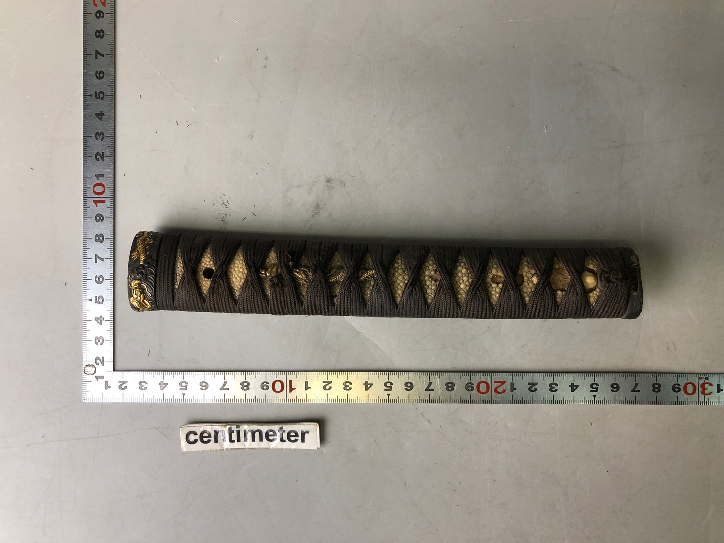 Y7823 TSUKA Japanese long sword accouterment Koshirae tsuba antique Katana