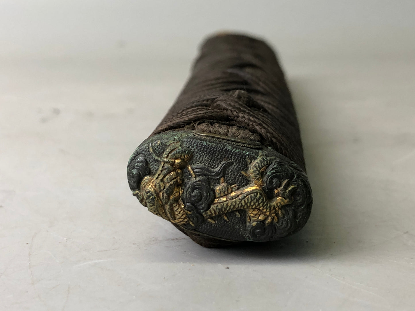 Y7823 TSUKA Japanese long sword accouterment Koshirae tsuba antique Katana