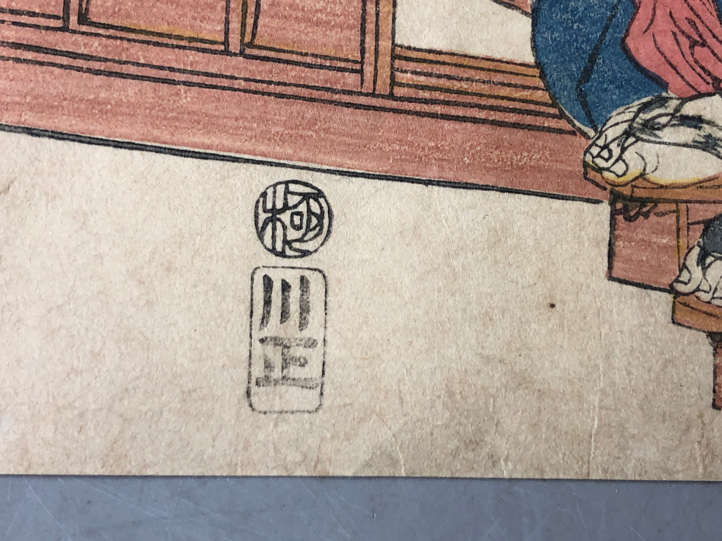 Y7840 WOODBLOCK PRINT Eisen beautiful woman single piece Japan Ukiyoe antique