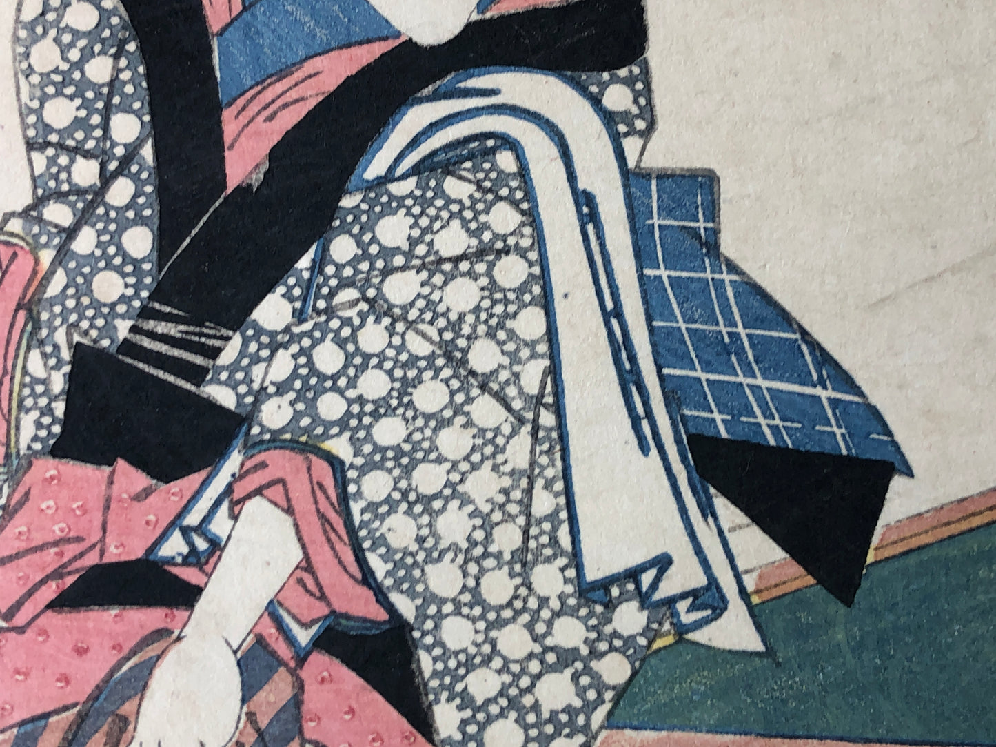 Y7840 WOODBLOCK PRINT Eisen beautiful woman single piece Japan Ukiyoe antique