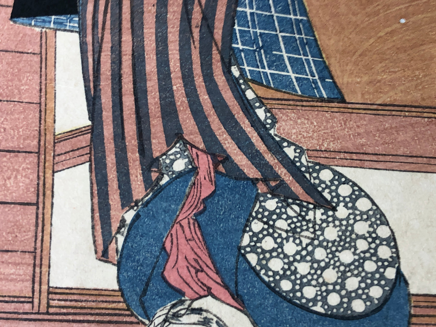 Y7840 WOODBLOCK PRINT Eisen beautiful woman single piece Japan Ukiyoe antique