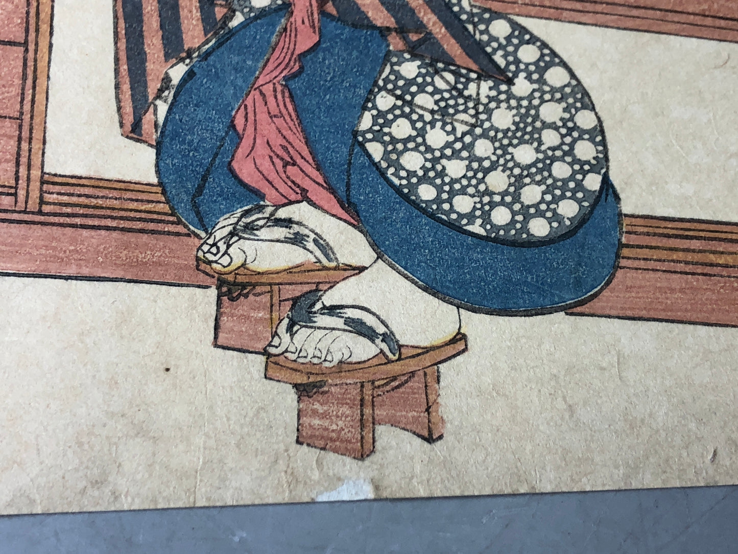 Y7840 WOODBLOCK PRINT Eisen beautiful woman single piece Japan Ukiyoe antique