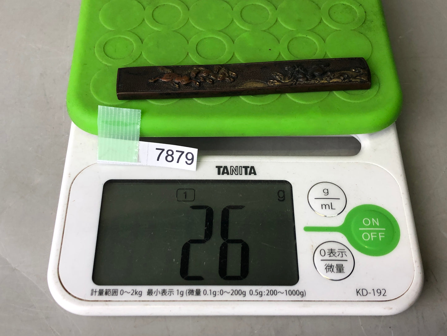 Y7879 TSUKA Japanese small sword accouterment Koshirae tsuba antique Katana