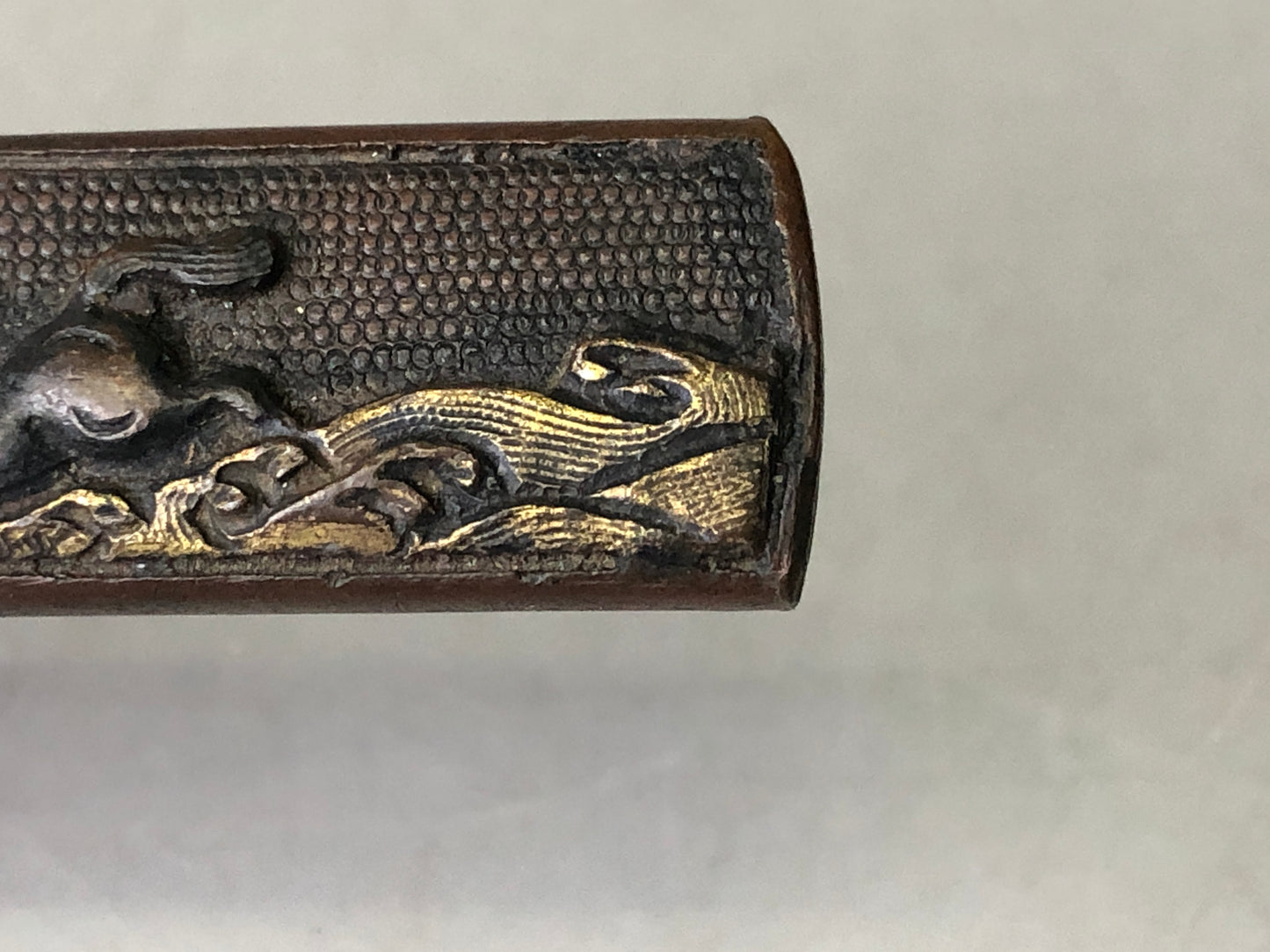 Y7879 TSUKA Japanese small sword accouterment Koshirae tsuba antique Katana