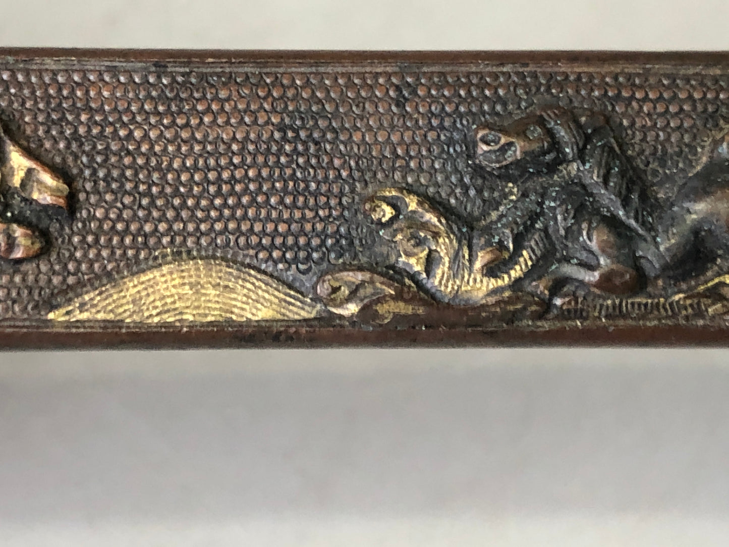 Y7879 TSUKA Japanese small sword accouterment Koshirae tsuba antique Katana