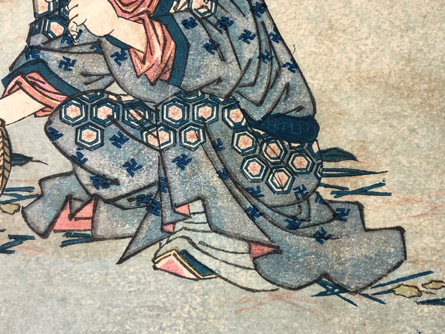 Y7880 WOODBLOCK PRINT Shigeharu single piece Edo period Japan Ukiyoe antique art