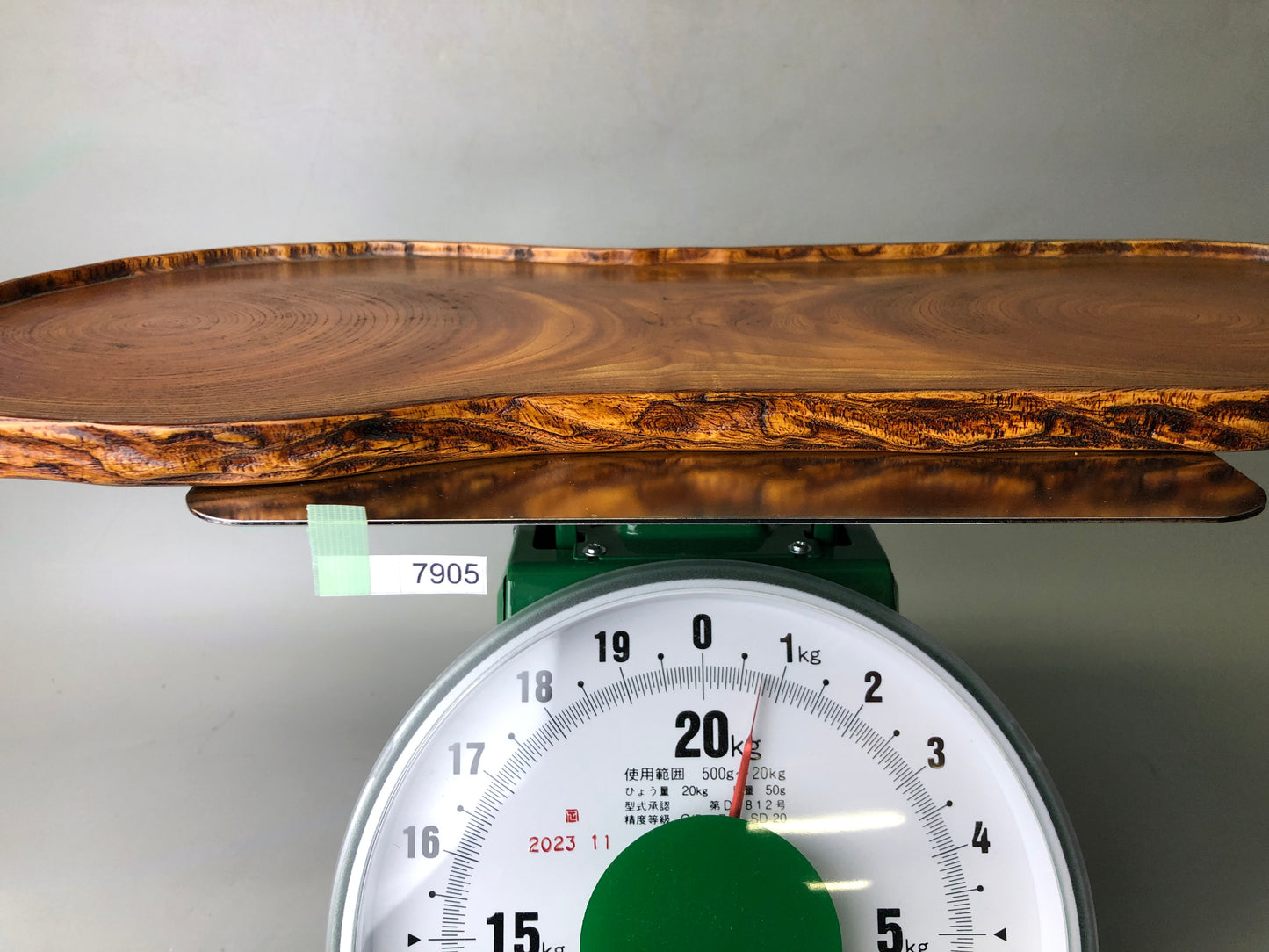 Y7905 TRAY wooden obon ozen unique wood grain Japan antique tableware kitchen