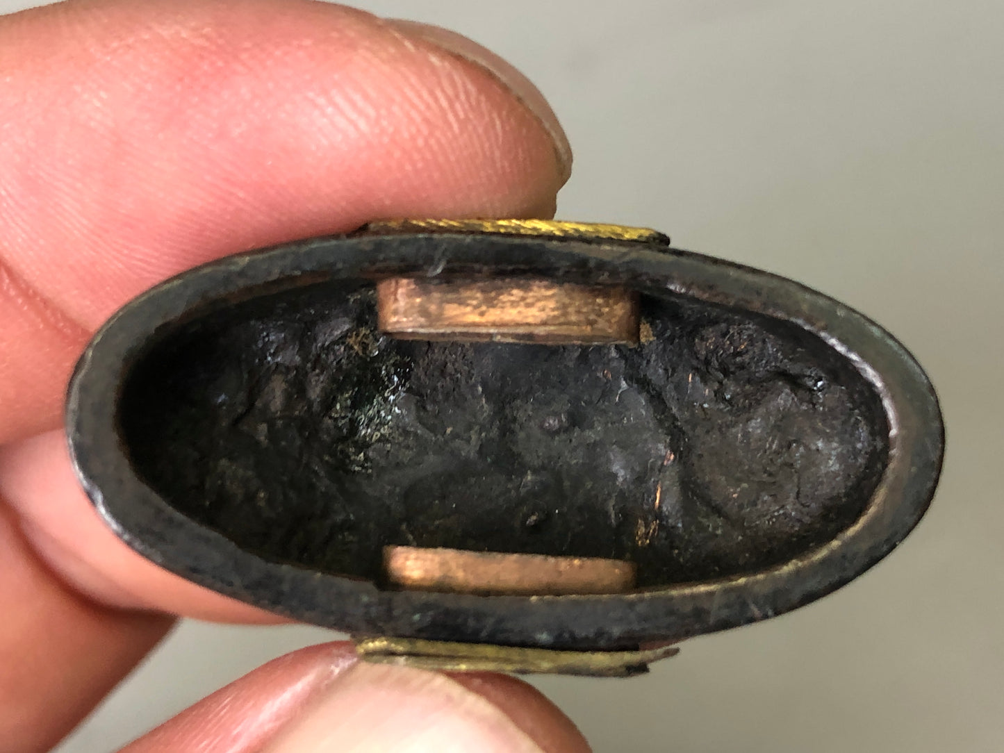 Y7907 FUCHIGASHIRA katana Japanese sword fittings Samurai warrior Japan antique