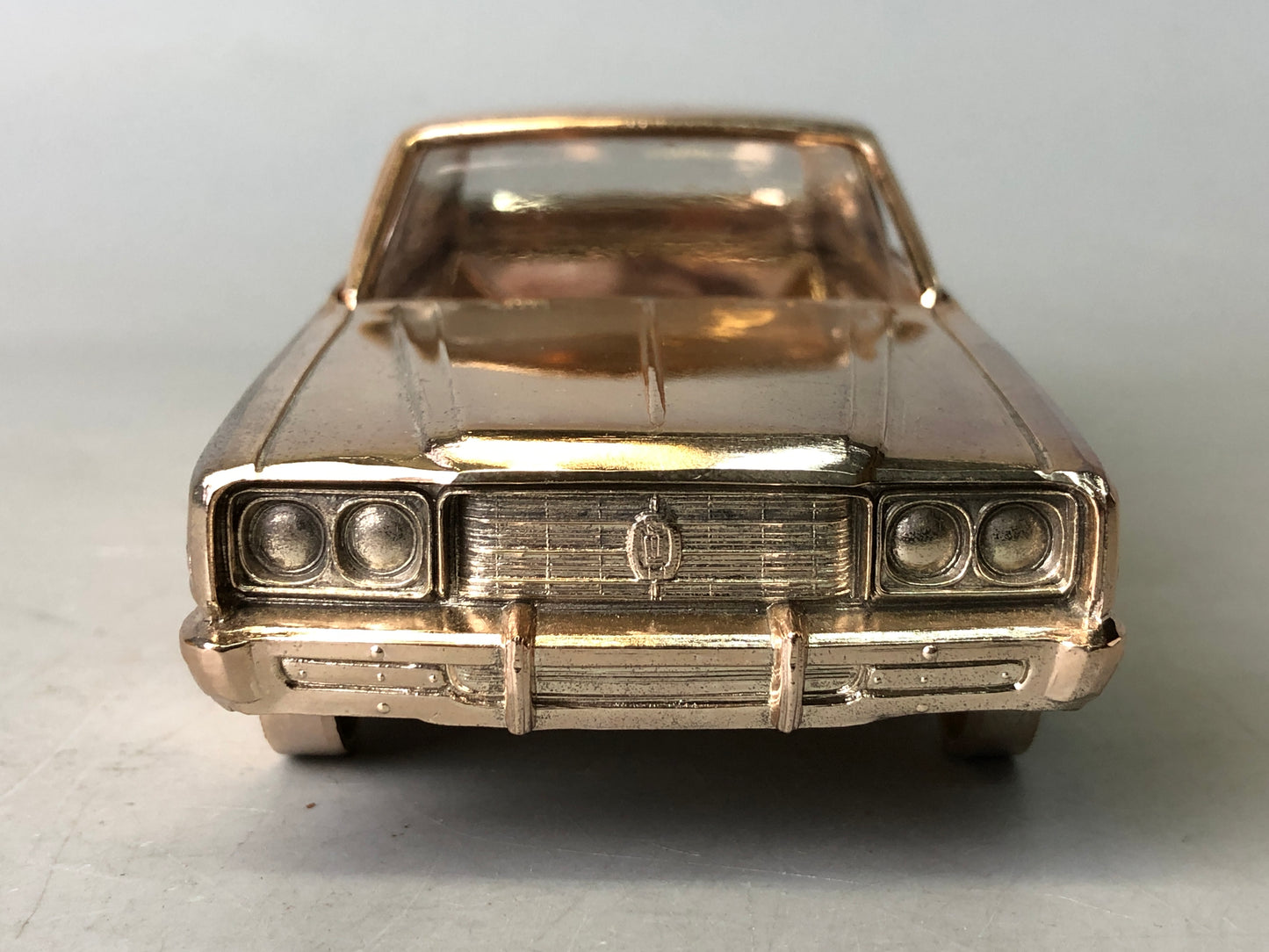 Y7926 OKIMONO metal Toyota Crown car figure box Showa retro Japan antique toy