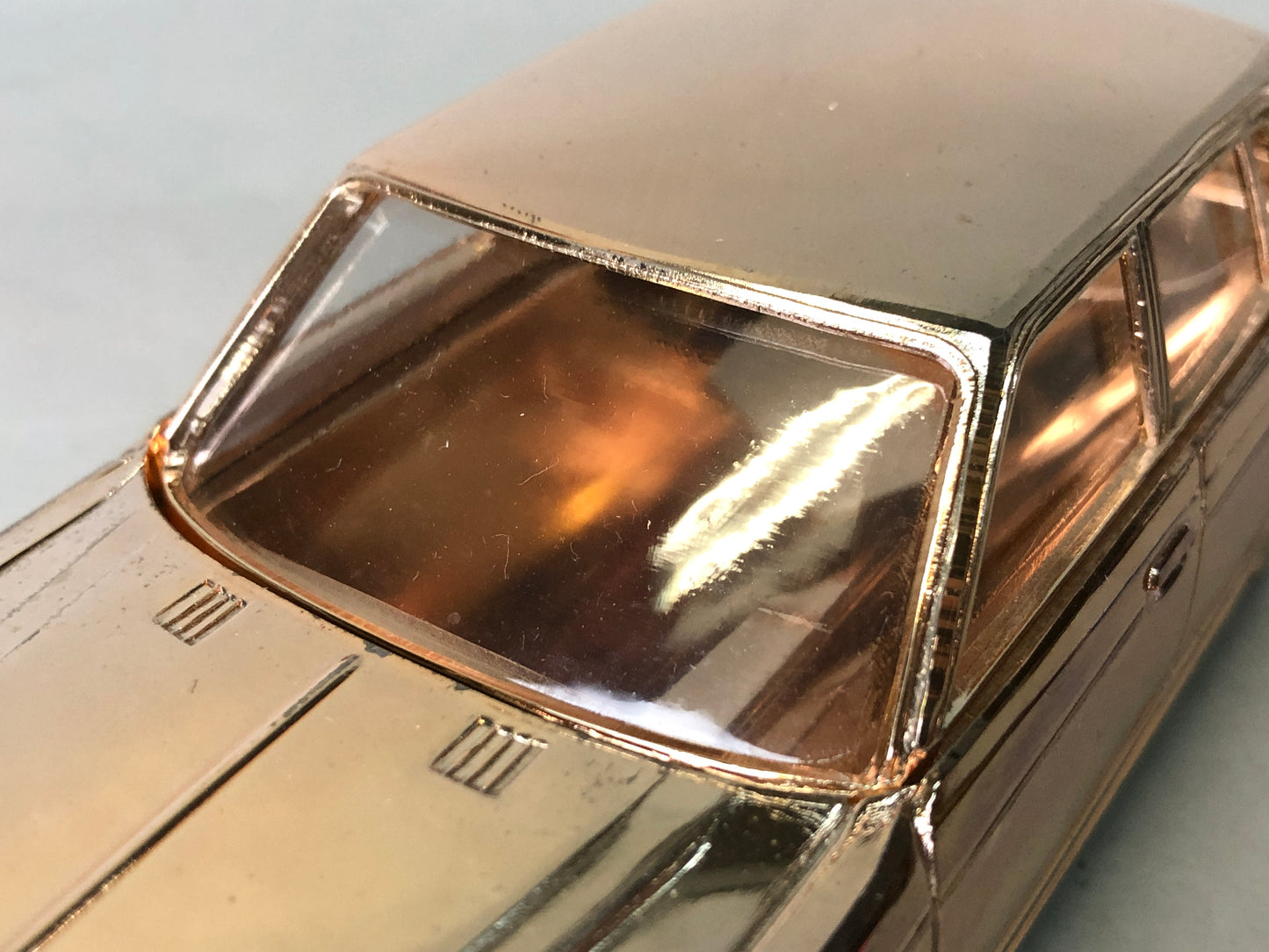 Y7926 OKIMONO metal Toyota Crown car figure box Showa retro Japan antique toy